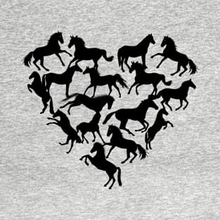 Horse Silhouette Equestrian Gift T-Shirt